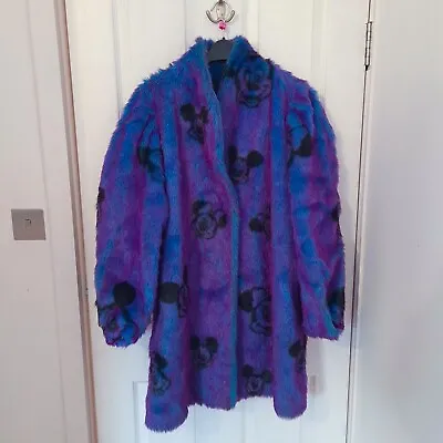 90s Vintage Disney Mickey Mouse Minnie Mouse Faux Fur Coat Apparence Paris • $631.48