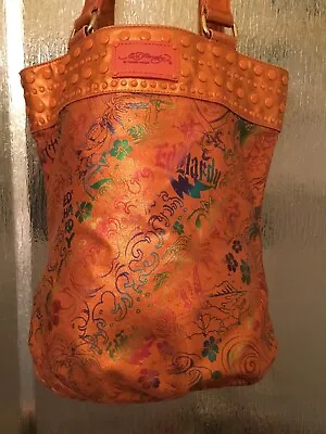 Big Big Big Ed Hardy Orange Tote Bag • $23