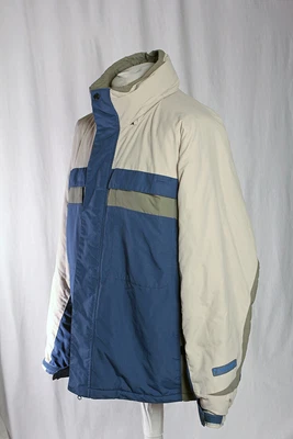 £19.50 • Buy Columbia Covert Ski Winter Coat UK Men's XL Quilt Lined Blue Vislon Zip VGC!
