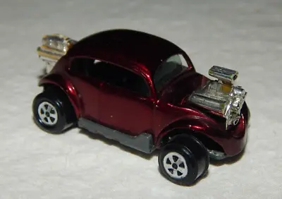 Vintage Johnny Lightning Topper BUG BOMB VW Beetle  - Dark Red - 1970 • $44.75