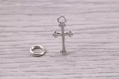 Cross Charm Made From Solid Sterling Silver • £11.95
