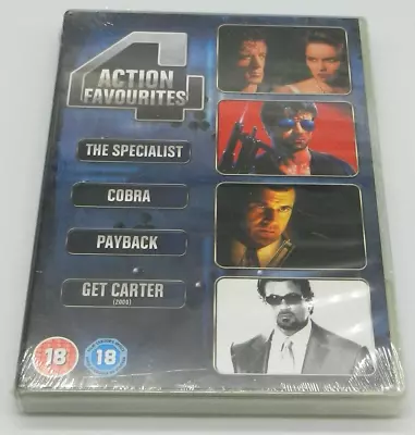 £9.99 • Buy 4 Action Favourites: The Specialist / Cobra /  Payback / Get Carter - Brand New