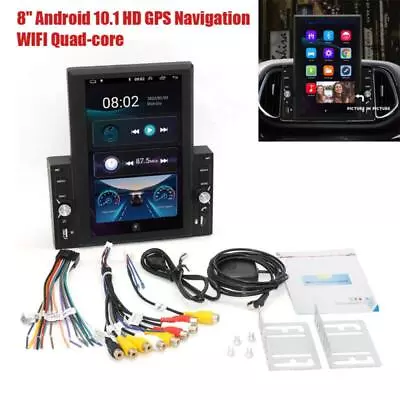 8  Android 10.1 HD GPS Navigation WIFI 1G+16G Quad-core Car Radio Bluetooth Kit • $151.49