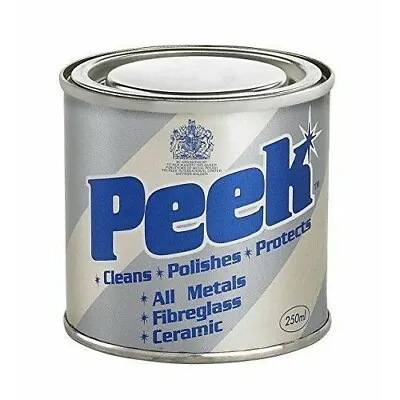 33700 Metal Polish By Peek - 250 ML Tin Of Paste (Clean & Protects Surfaces) • $15.94