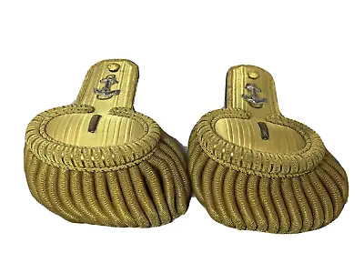 Antique Gold Bullion Epaulettes   US NAVY • $999.99