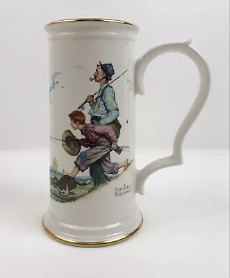 Gorham Stein Norman Rockwell Summer Goin Fishin Four Seasons Series Limited Ed • $12.24