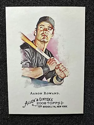 AARON ROWAND #87 2008 Topps Allen & Ginter's QTY San Francisco Giants • $1.49