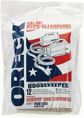 $12.99 • Buy 12 Bags B Oreck Xl Buster Canister Vacuum Pkbb12dw 12 Pack Housekeeper