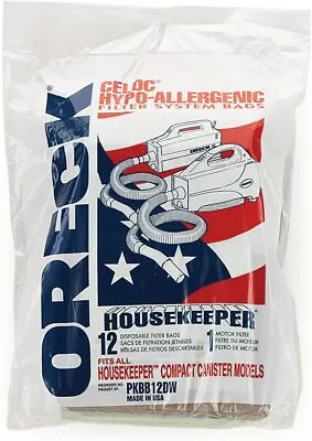 12 Bags B Oreck Xl Buster Canister Vacuum Pkbb12dw 12 Pack Housekeeper • $13.59