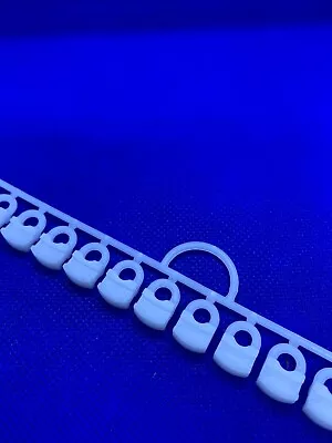 £5.50 • Buy 40 SILENT GLISS CURTAIN TRACK GLIDERS 3533 Runners Eyes Hooks 10mm X 6mm Slim