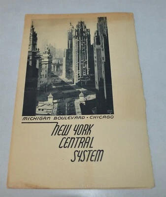 $39.99 • Buy Vintage Art Deco New York Central Railroad Dining Car Menu LeslieRagan Graphics