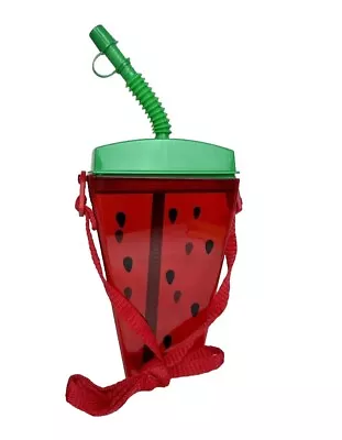 Watermelon Tumbler Water Bottle W/ Straps & Straw Portable Cup Travel Flask. New • $11.99