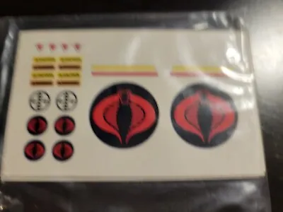 Action Battle Force Sticker Decal New GIJoe Cobra Toy Vintage Replacement Snake • $9.99