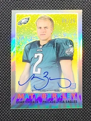 2013 Topps Chrome Matt Barkley 1959 Mini Rookie Auto /15 EAGLES • $9.99