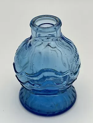 Vintage Wheaton Glass Bottle Blue Fish Catarrah Cure Tuscans Springs California  • $12