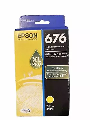 Epson 676 XL Pro Yellow Ink Cartridge Genuine NIB EXP 06/2016  • $12.99