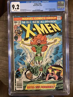 X-MEN #101 (1976) CGC 9.2 WHITE PAGES - Origin / First Appearance Of Phoenix! • $849.95