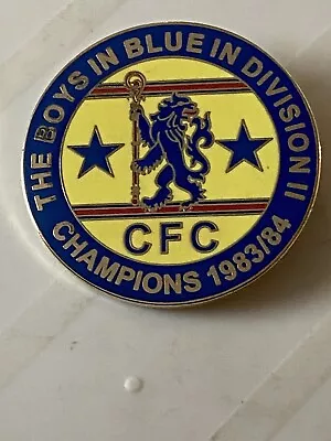 Large Chelsea Football Pin Badge The Boys In Bluein Division 11 Champions  • £3