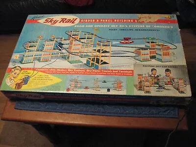 Vintage 1963 Kenner's Motorized Sky Rail Girder & Panel Building Set 18Bat. Op. • $174.99