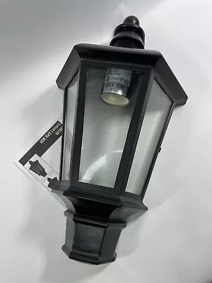 Half Lantern Wall Light Outdoor Lighting Traditional Black 60W  • £14.99