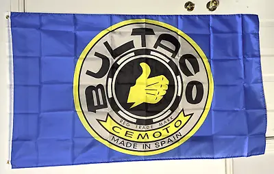 Bultaco Logo Flag Banner 3x5 Ft Mancave Garage Flag MX/SX • $13