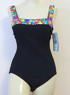 Gabar Vintage Swimsuit One Piece Black Size 8 New With Tags • $39