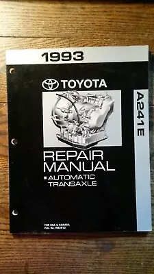 1993 Toyota Repair Manual Automatic Transaxle A241E  1993 MR2 Spyder • $14.95