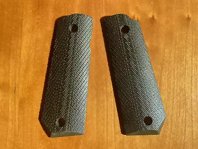 VZ 320 1911 Grips Green/Black Linen Micarta Slim Thickness Bobtail Profile NEW • $65