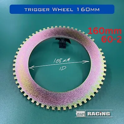 160mm Universal Trigger Wheel 60-2 Megasquirt Bosch Speeduino 108mm ID Emublack • $31.10