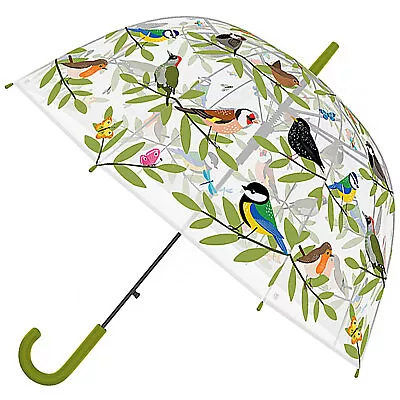 Fallen Fruits See-Through Umbrella - Garden Birds • £12.95