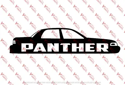 Ford Crown Victoria  And Grand Marquis Panther Window Decal (WHITE) • $4.60