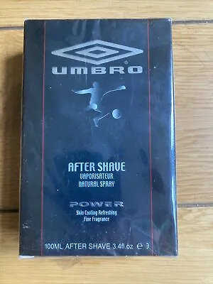 UMBRO Elite Power Rare Vintage 2004 Men's After Shave 100ml Spray New In Box • £14.99