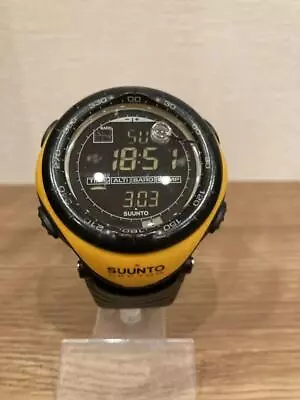 Suunto Vector Yellow Quartz Black Dial Day/Date Chronograph Unisex Adults Watch • $105