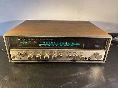 Vintage Sony STR-6036A Stereo Receiver Wood Cabinet Tested/Working 15w Per FM-AM • $107.98