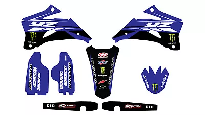 YAMAHA FACTORY TEAM GRAPHICS KIT YAMAHA YZ250F YZ450F Laminated 2003 -2009 • $67.95