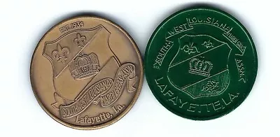 Soutwest Louisiana Mardi Gras Association Lafayette Doubloon Coins Medals 1971  • $8.55