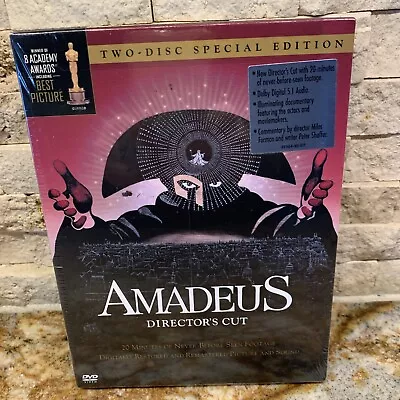 Amadeus Sealed DVD Director's Cut 2 Disc Special Edition NEW Sealed • $14.99
