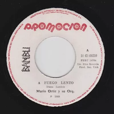 MARIO ORTIZ  A Fuego Lento  Salsa Sexy 1989 PERU 45 Listen • $15