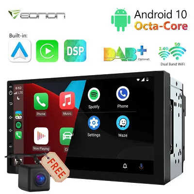 7  IPS 2Din 8Core Android 10 Car Stereo GPS Navigation Touch Screen WiFi CarPlay • $188.17