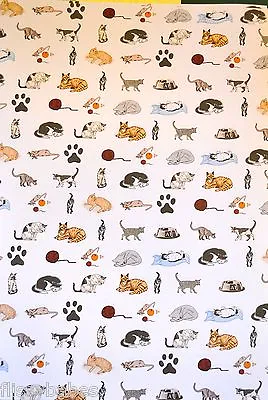 2 X A4 Cats Patterned Vellum Paper NEW • £1.25