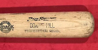 Vintage 1986 - 1988 Donnie Hill Oakland A's Game Used Baseball Bat White Sox Old • $71.99