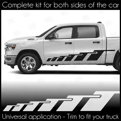 Side Rocker Accent Stripes Decals For Chevrolet Silverado Colorado S10 WT LT EV • $64.40