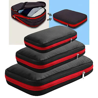 $11.48 • Buy Travel Luggage Cloth Shoes Storage Bag Compression Packing Cubes Pouches Bag Set