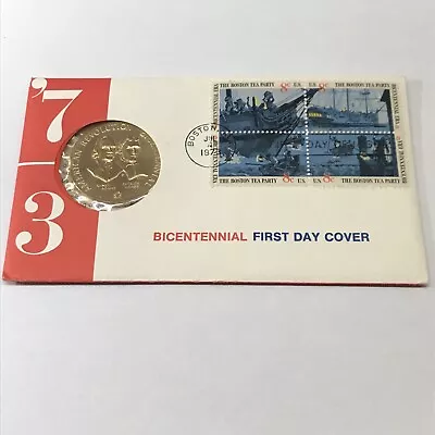 1973 USA Bicentennial First Day Cover Commemorative Medal - OGP Sealed - J8 • $4.99