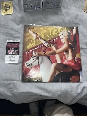 Pink P!nk Signed Autograph Album Vinyl Record Funhouse W/ JSA COA • £1204.77