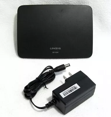 LINKSYS SE1500 5-Port Network Ethernet Switch + Power Adapter EXCELLENT - TESTED • $12