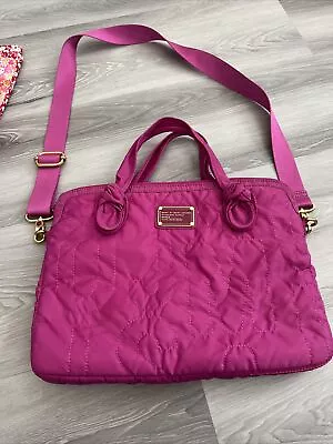 Marc Jacobs Laptop Bag With Shoulder Strap Fuchsia Pink • $80