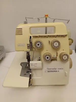 $142 • Buy Bernina Bernette 334DS Serger Overlock Sewing Machine In White PARTS ONLY