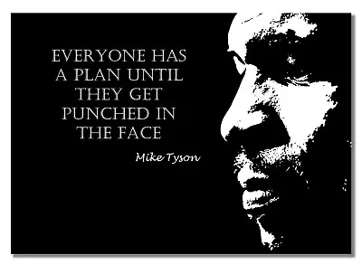 Inspirational Mike Tyson #2 Sport Quote Poster Motivation Boxer Picture Fight • $30.77