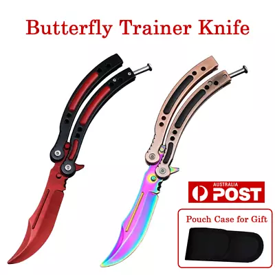 CSGO Butterfly Knife Trainer Balisong Training Safty No Edge Heavy Industry 2024 • $24.59